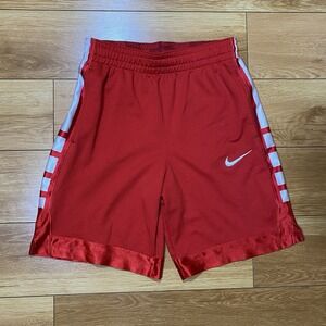 Nike Elite Boys Youth Red Dri-Fit Basketball Shorts Size Large